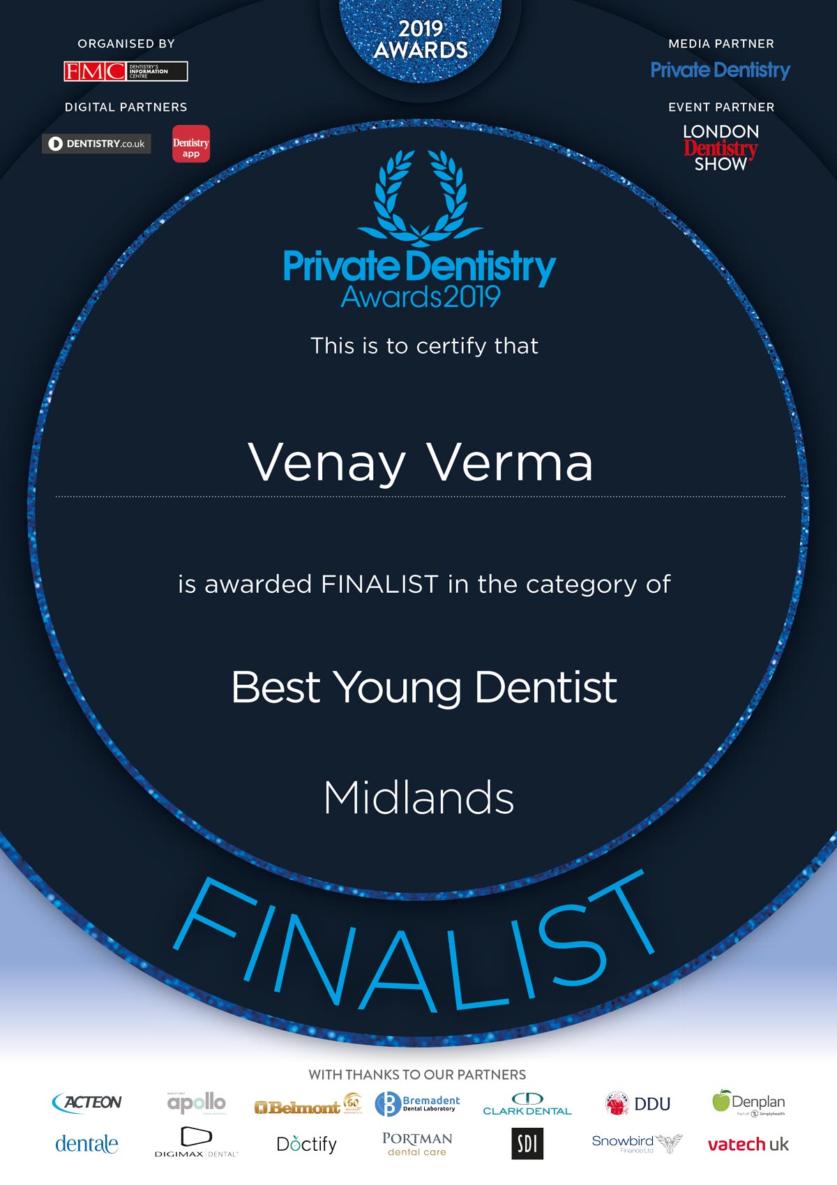 Private dentistry awards 2019